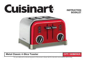 Handleiding Cuisinart CPT-180MRKR Broodrooster