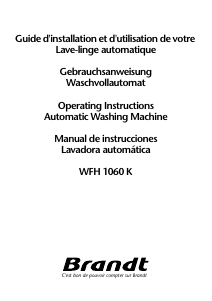 Manual de uso Brandt WFH1060K Lavadora