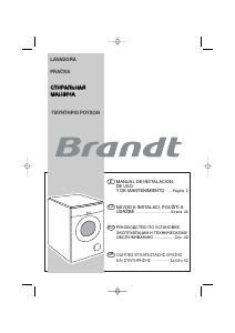 Manuál Brandt WFH1066K Pračka