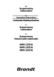 Brugsanvisning Brandt WFH1270N Vaskemaskine