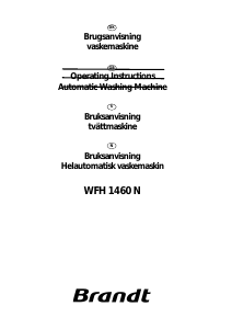 Brugsanvisning Brandt WFH1460N Vaskemaskine