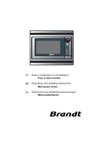 Mode d’emploi Brandt ME640XE1 Micro-onde