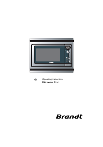 Manual Brandt ME250XU1 Microwave
