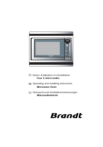 Manual Brandt ME430BE1 Microwave