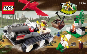 Bedienungsanleitung Lego set 5934 Adventurers Dino Fährtenleser