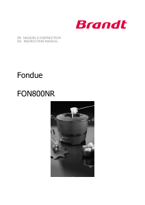 Manual Brandt FON800NR Fondue