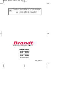 Mode d’emploi Brandt TI210BF1 Table de cuisson