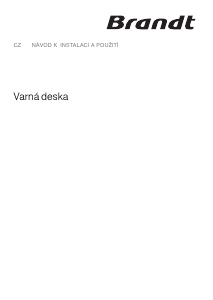 Manuál Brandt TI116B Varná deska