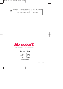 Mode d’emploi Brandt TI214BF1 Table de cuisson
