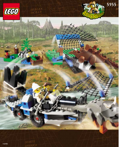 Manual de uso Lego set 5955 Adventurers Trampa de dinosaurio