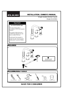 Manual Elkay LK3001CR Faucet