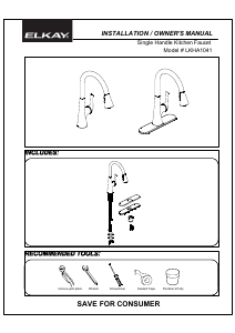 Manual Elkay LKHA1041 Faucet