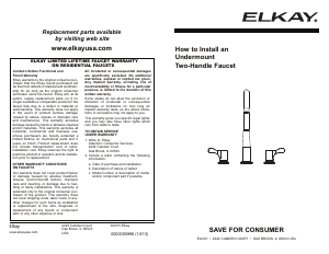 Manual Elkay LKD2432BHC Faucet