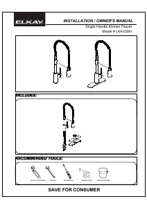 Manual Elkay LKAV2061 Faucet