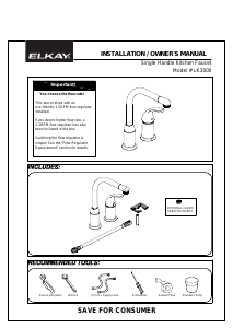 Manual Elkay LK3000CR Faucet