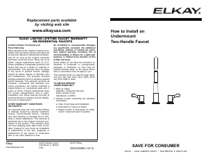 Handleiding Elkay LKD2439C Kraan