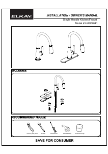 Manual Elkay LKEC2041 Faucet