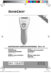 Mode d’emploi SilverCrest SHE 3 A1 Ponceuse de pieds