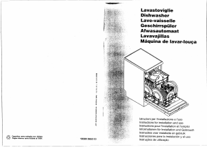 Manuale Smeg DWI46.1 Lavastoviglie