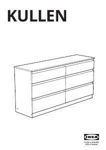 Manual IKEA KULLEN (6 drawers) Comodă
