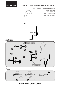 Manual Elkay LKAV1031 Faucet