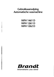 Handleiding Brandt WFH1461D Wasmachine
