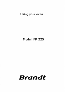 Εγχειρίδιο Brandt FP225BS1 Φούρνος