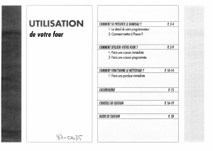 Mode d’emploi Brandt FPV292C Four