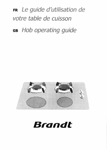 Manual Brandt TI313BS1 Hob