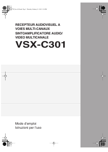 Manuale Pioneer VSX-C301 Ricevitore