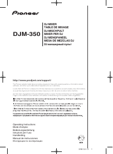 Manuale Pioneer DJM-350 Pannello di missaggio