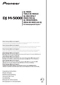 Manual Pioneer DJM-5000 Mixing Console