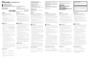 Manuale Pioneer CD-R320 Telecomando