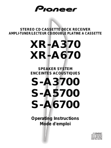 Manual Pioneer XR-A670 Stereo-set
