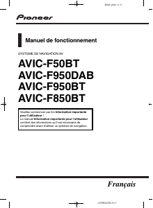 Mode d’emploi Pioneer AVIC-F950BT Système de navigation