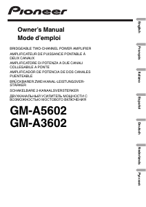 Manual de uso Pioneer GM-A5602 Amplificador para coche