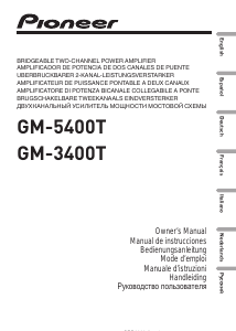 Manual de uso Pioneer GM-3400T Amplificador para coche