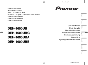 Mode d’emploi Pioneer DEH-1600UBA Autoradio