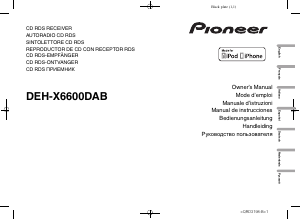 Manual Pioneer DEH-X6600DAB Car Radio