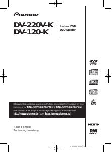 Mode d’emploi Pioneer DV-220V-K Lecteur DVD
