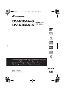 Mode d’emploi Pioneer DV-610AV-K Lecteur DVD