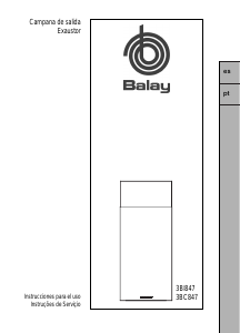 Manual de uso Balay 3BC847 Campana extractora