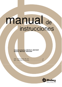 Manual de uso Balay 3BH729XP Campana extractora