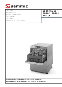 Manual Sammic SL-19 Glasswasher