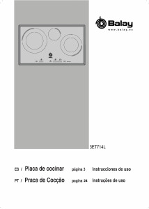 Manual Balay 3ET715X Hob