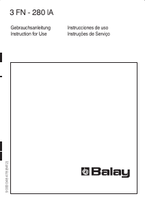 Bedienungsanleitung Balay 3FIB3851 Kühlschrank