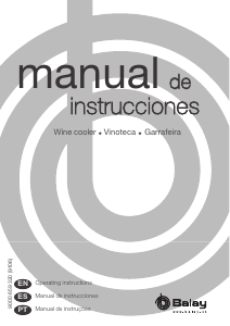 Manual de uso Balay 3FWS1040 Vinoteca