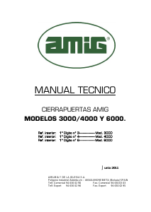 Manual de uso Amig 3000 Cierrapuerta