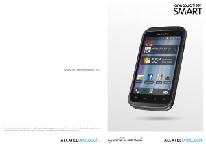 Manual Alcatel One Touch 991 Mobile Phone