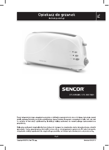 Instrukcja Sencor STS 3050BK Toster